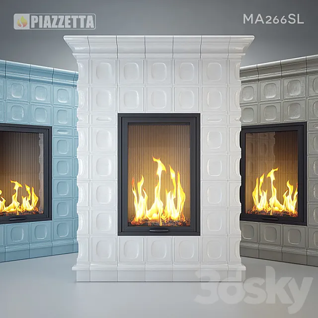 Piazzetta MA266SL Tiled Stove 3DModel