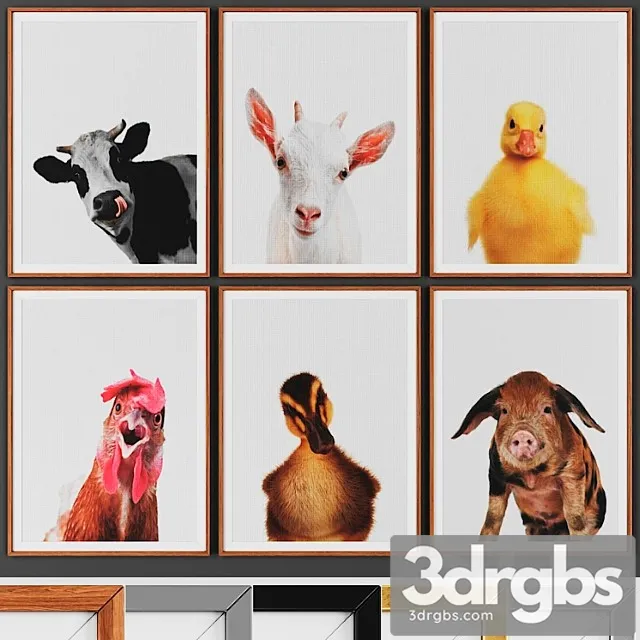 Picture frame set 00016-11 3D Model Download