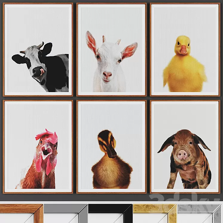 Picture frame set 00016-11 3D Model