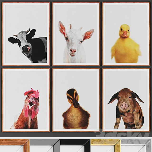 Picture frame set 00016-11 3DModel