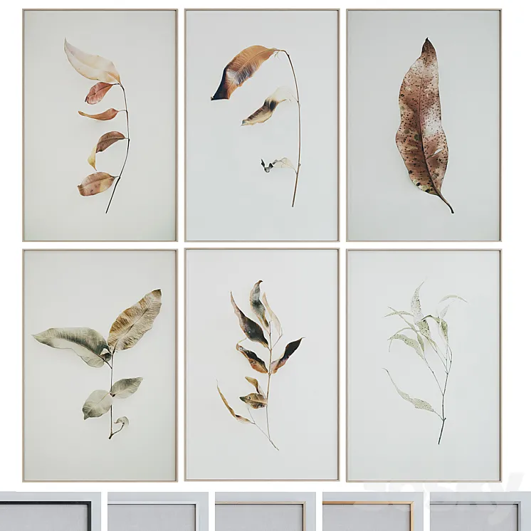 Picture Frame Set 1005 3D Model Free