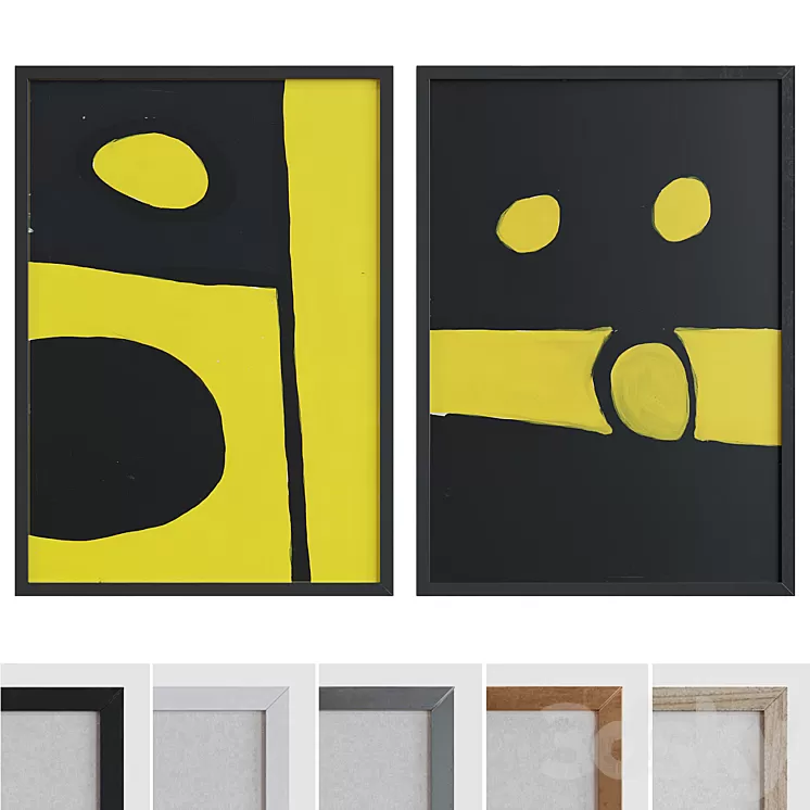 Picture Frame Set 1200 3D Model Free