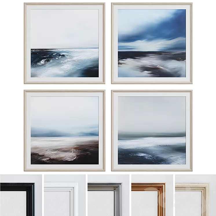 Picture Frame Set 153 3D Model