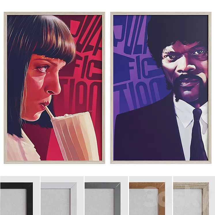 Picture Frame Set 160 3D Model