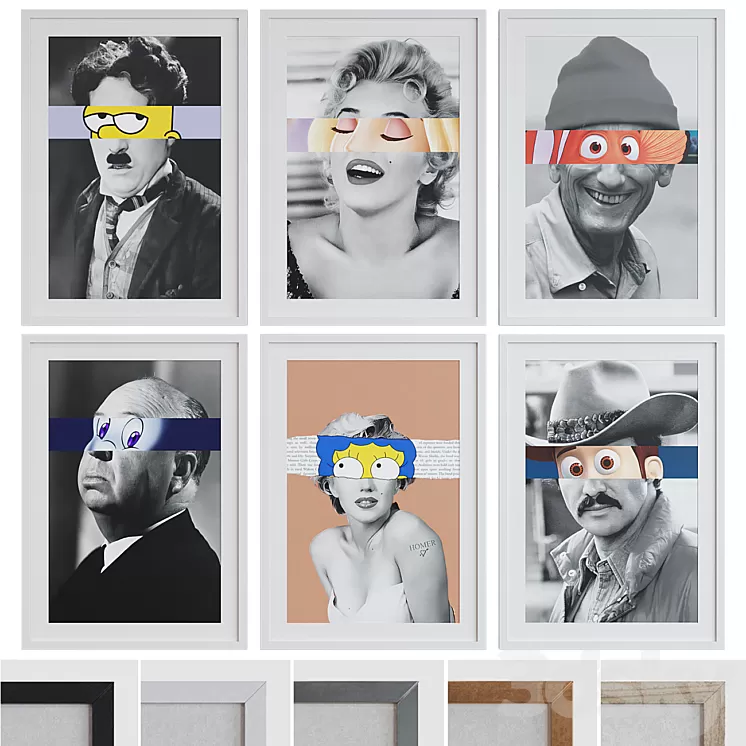 Picture Frame Set 295 3D Model Free