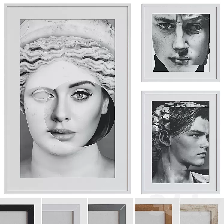 Picture Frame Set 333 3D Model