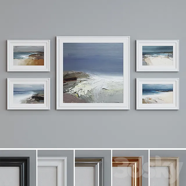 Picture Frame Set 34 3DModel