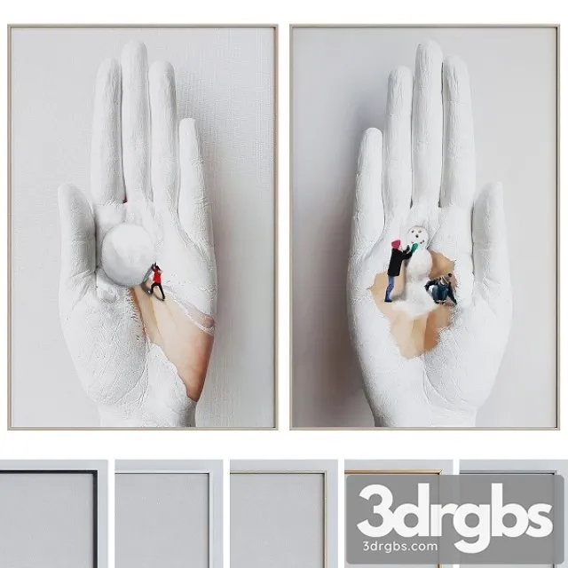 Picture Frame Set 59 3D Model Download