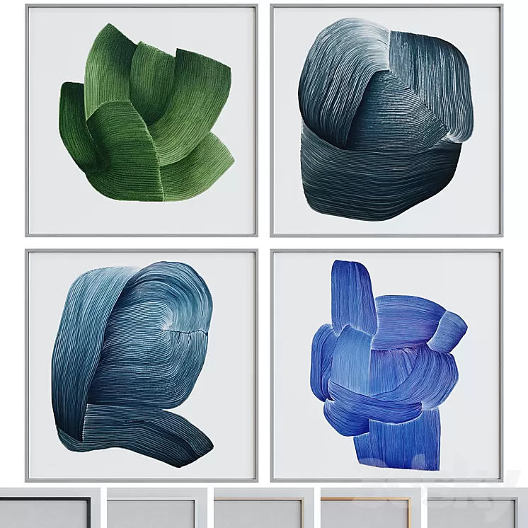 Picture Frame Set 826 3D Model