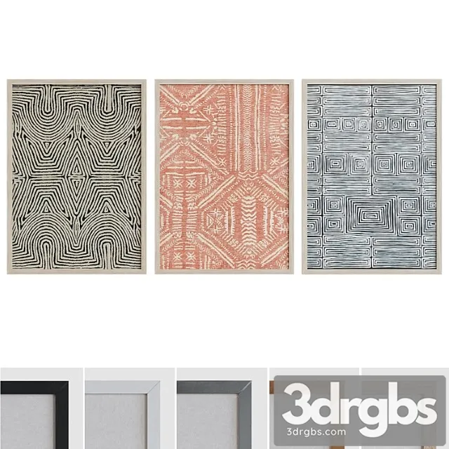 Picture Frame Set 977 3D Model Free