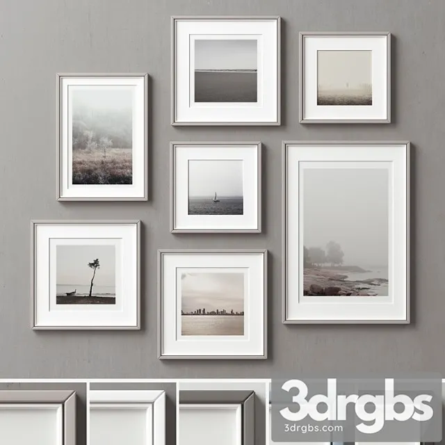Picture Frames Set 141 3D Model Free