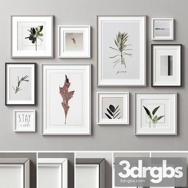 Picture Frames Set 181 3D Model Download