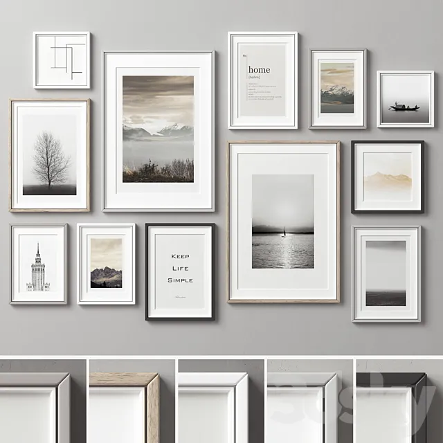 Picture Frames Set -205 Free Download