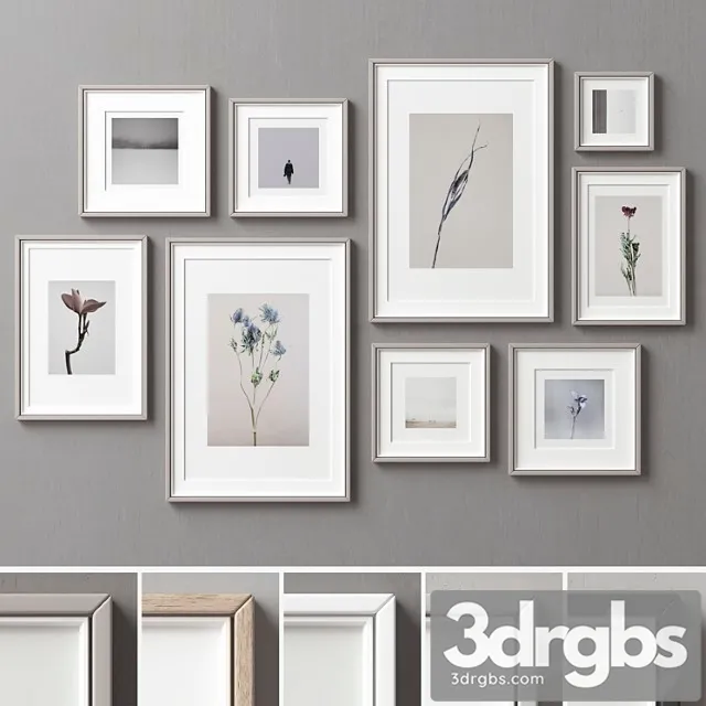 Picture Frames Set 208 3D Model Free