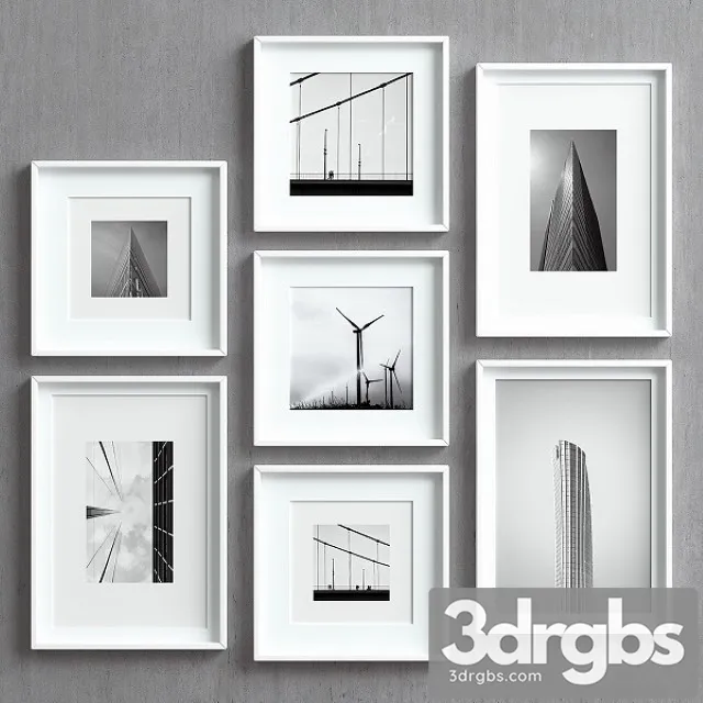 Picture Frames Set 25 3D Model Free