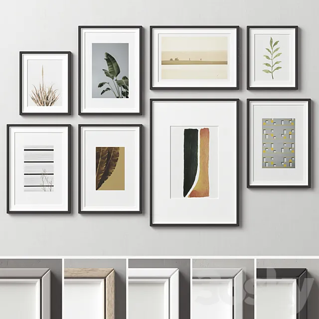 Picture Frames Set -253 3DModel