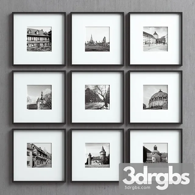 Picture frames set-28 3D Model Free