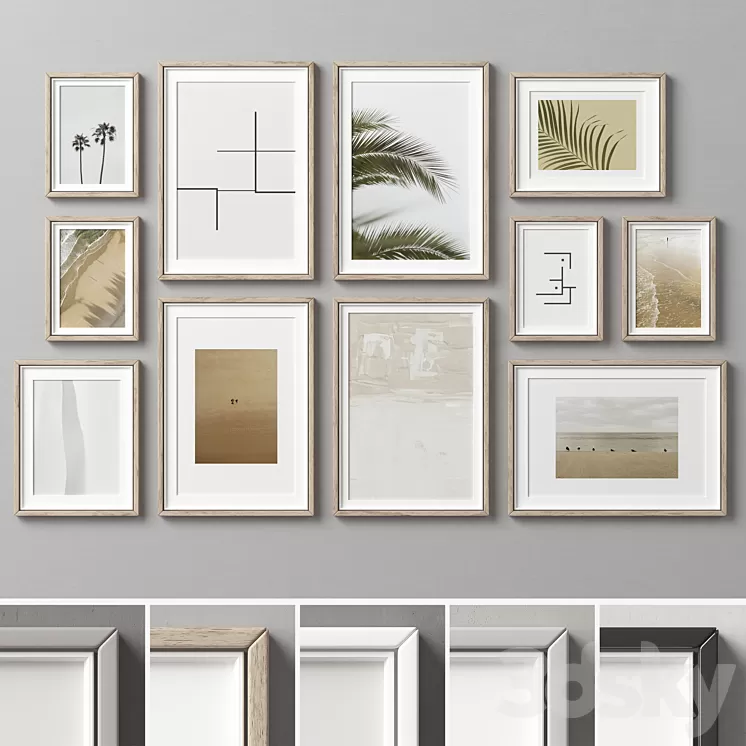 Picture Frames Set -291 3D Model