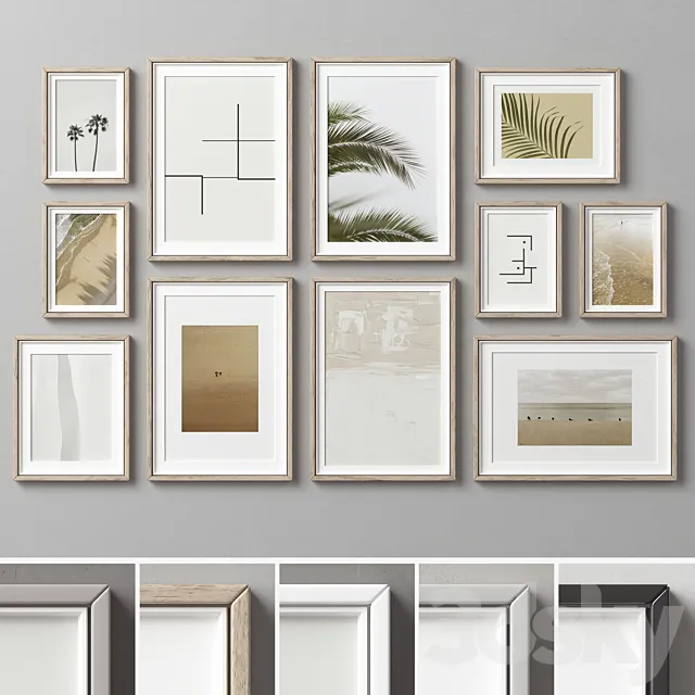 Picture Frames Set -291 3DModel