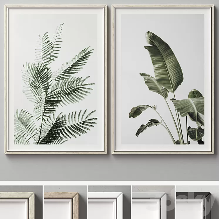 Picture Frames Set -320 3D Model Free