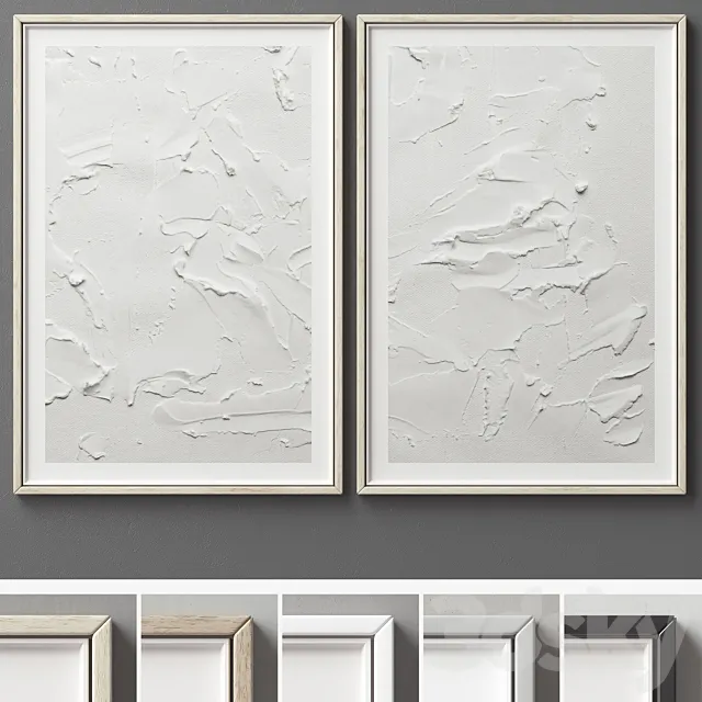 Picture Frames Set -477 3D Model