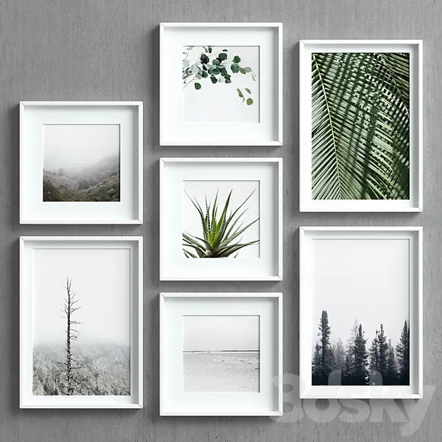 Picture Frames Set-48 3DModel