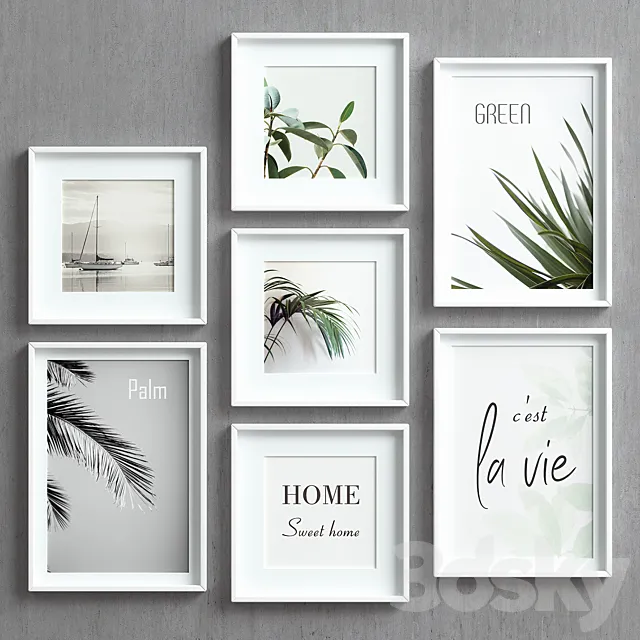 Picture Frames Set-57 3DModel