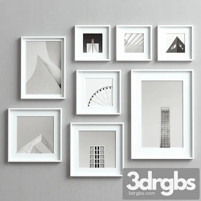 Picture frames set-58 3D Model Free