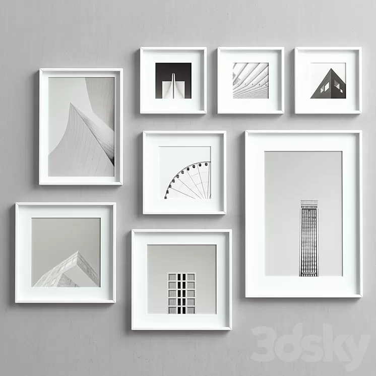 Picture Frames Set-58 3D Model