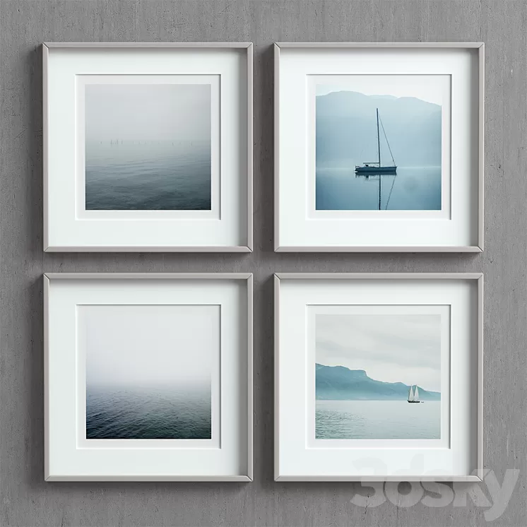 Picture Frames Set-66 3D Model