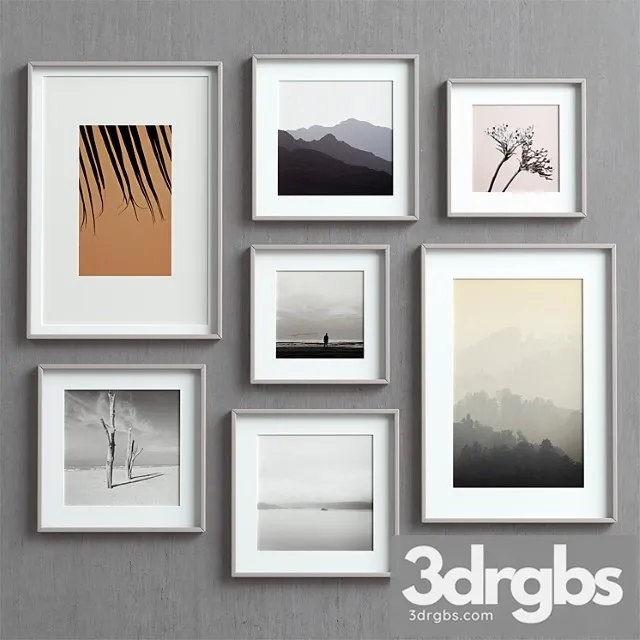 Picture frames set-69 3D Model Free
