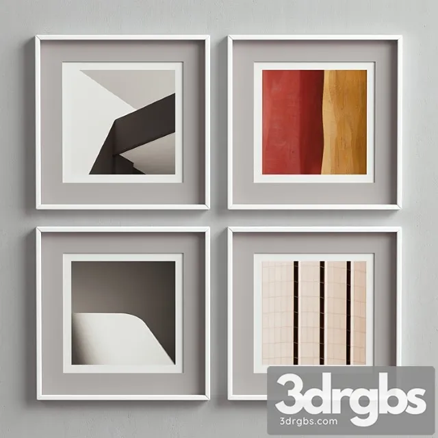 Picture frames set-70 3D Model Download