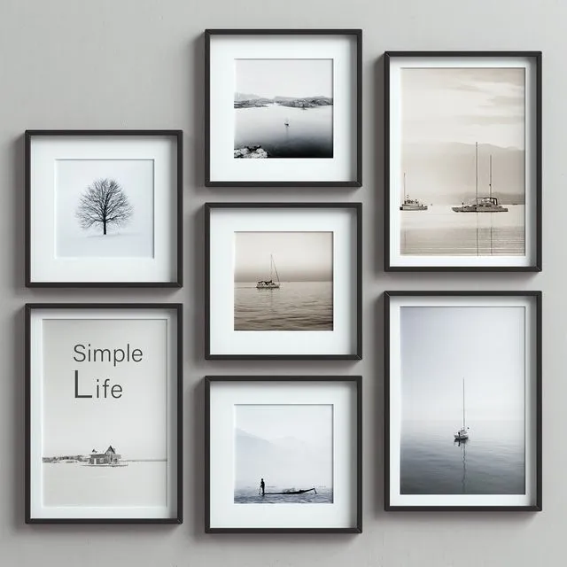Picture Frames Set-71 3D Model