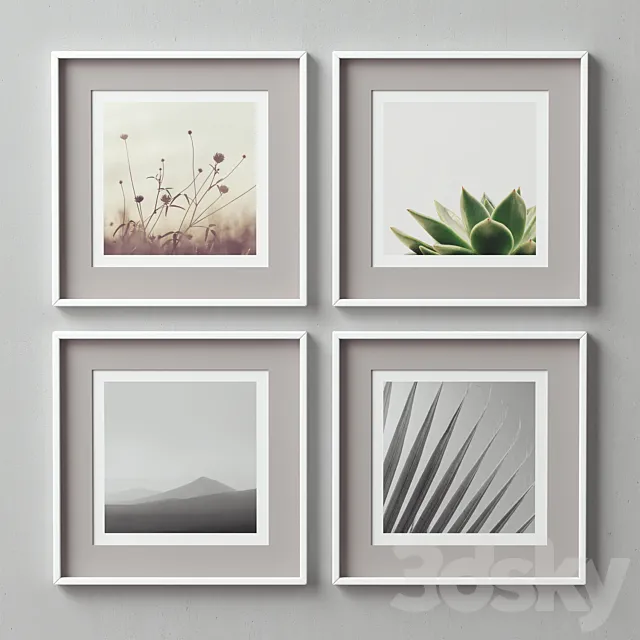 Picture Frames Set-83 3DModel