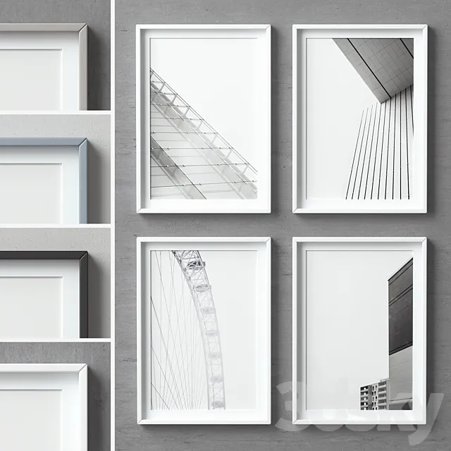 Picture Frames Set-89 3DModel