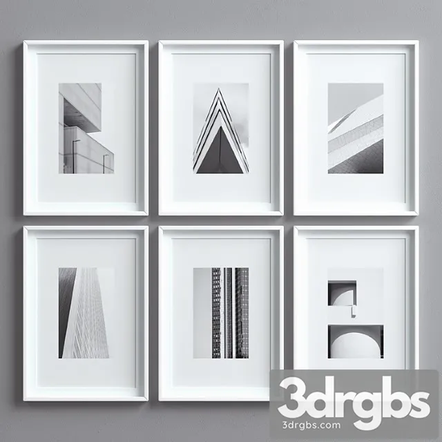 Picture frames set -9 3D Model Free