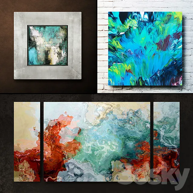 Picture in the frame. Collection 129 3D Model