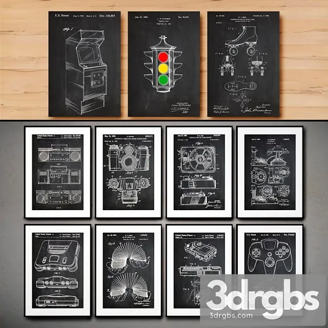 Picture in the frame. collection 138 3D Model Free