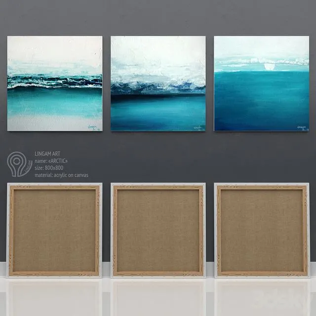 Picture. Series Arctic by LINGAM ART 3D Model