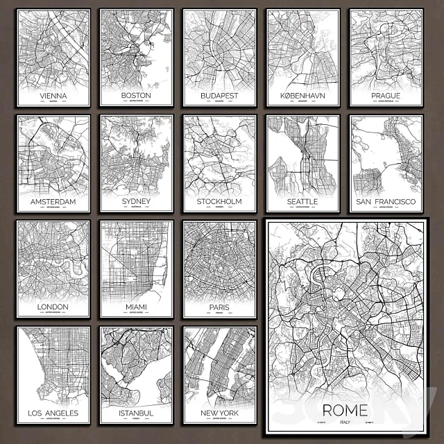 Pictures 212 3D Model