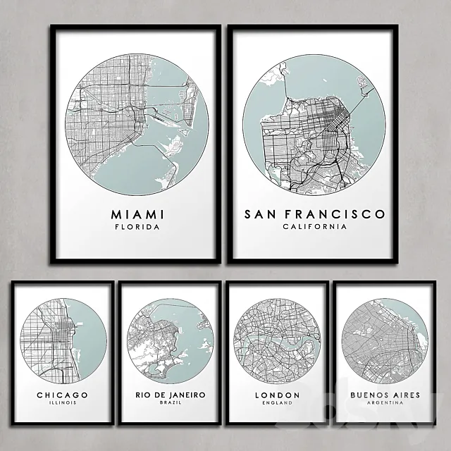 Pictures 240 3D Model