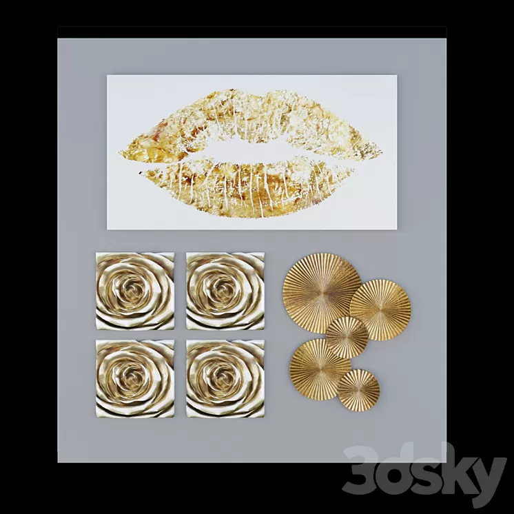 Pictures gold 2 3D Model