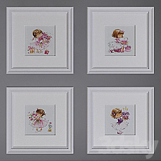 Pictures in the nursery 3DModel