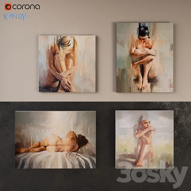 Pictures of Johnny Morant Nude Collection 3DModel