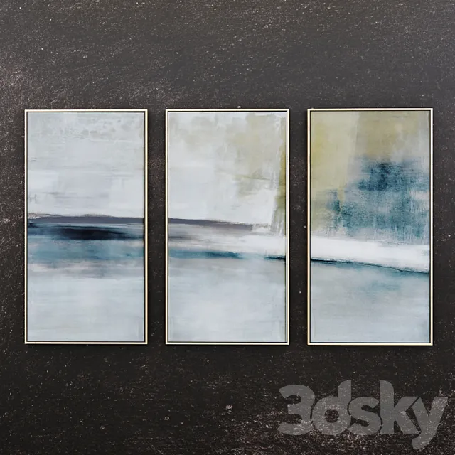 Pictures of the triptych John-Richard Collection 3D Model