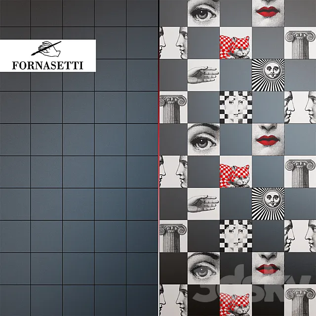 PIERO FORNASETTI COLLECTION FORNASETTIANA 3D Model