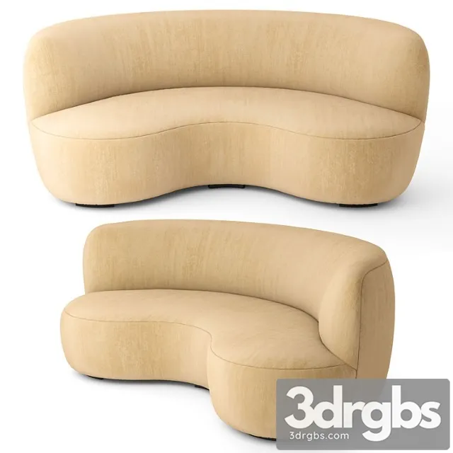 Pierre augustin rose 190 sofa 2 3D Model Free