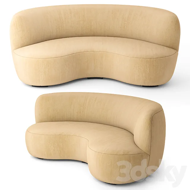 Pierre Augustin Rose 190 Sofa 3D Model