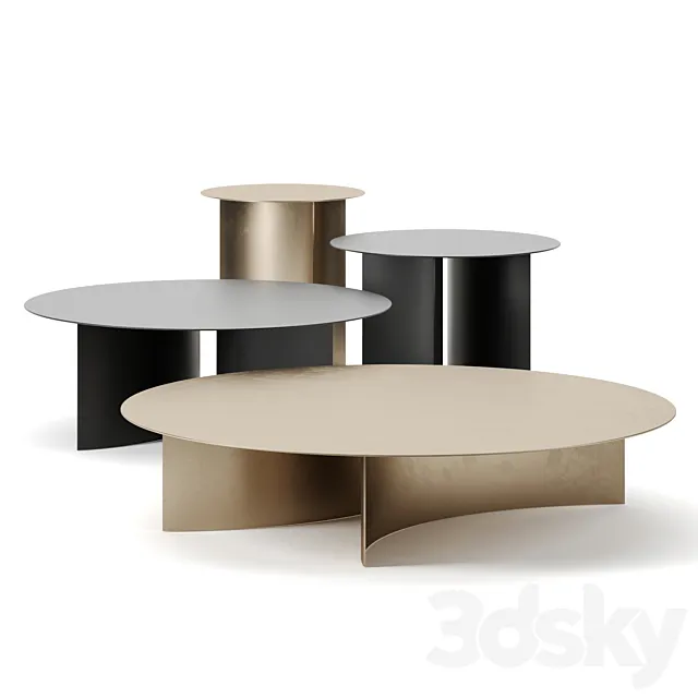 Pierre coffee tables by Flou 3DModel
