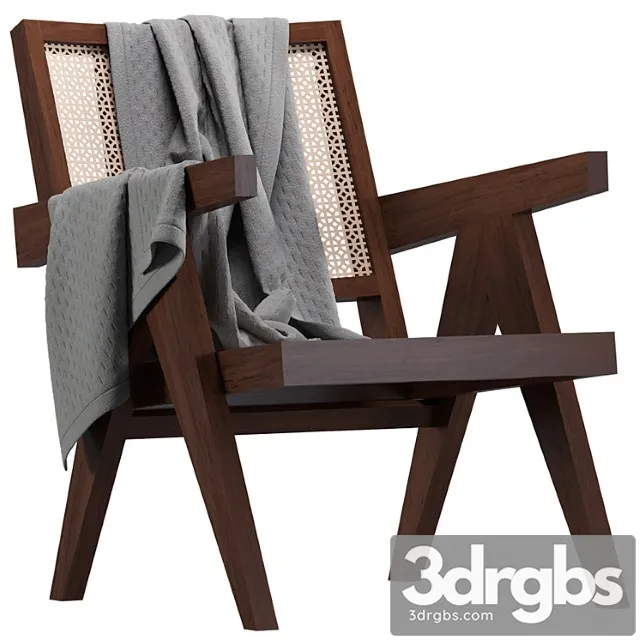 Pierre jeanneret easy chair 3D Model Free